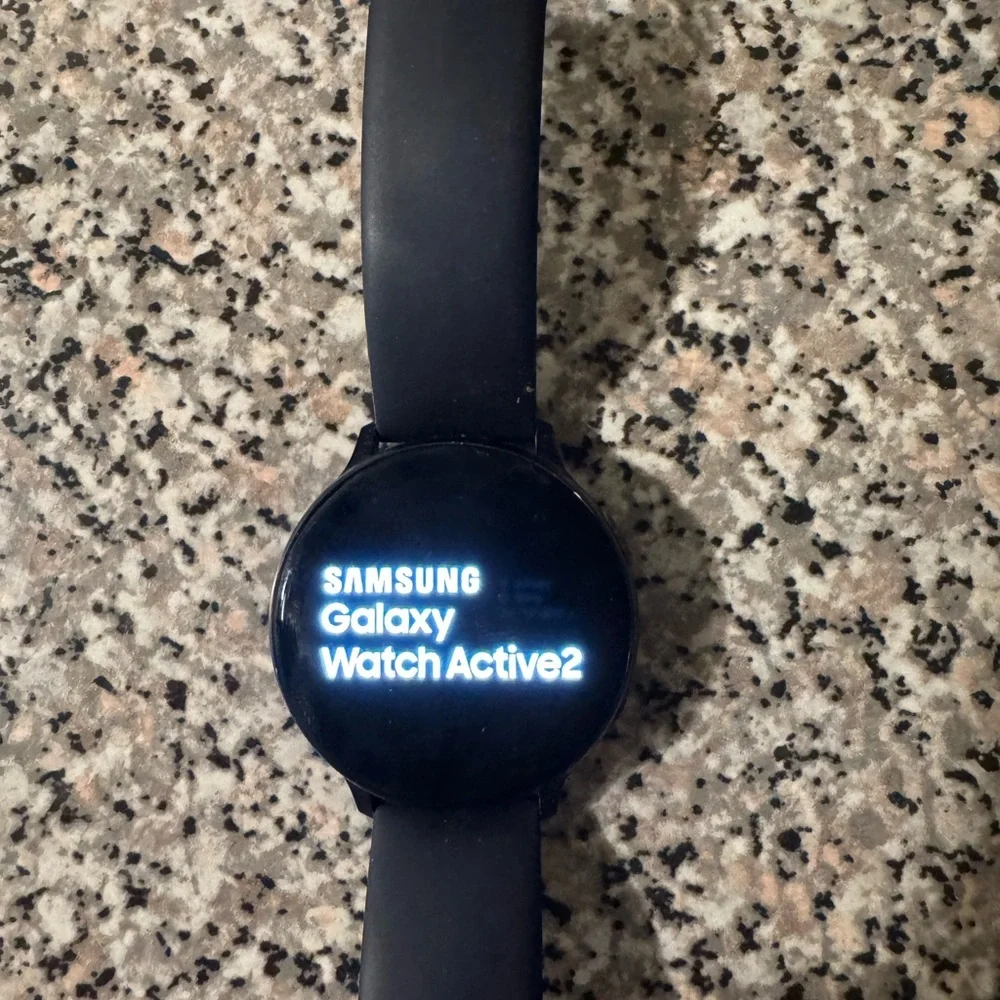 Samsung Galaxy Watch Active 2 44mm Aluminum Case with Sport Band- AQUABLACK